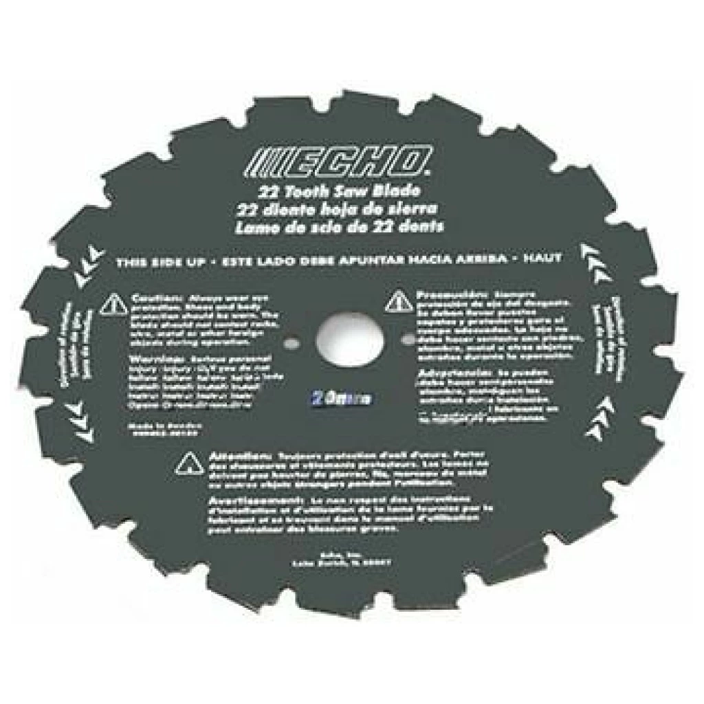 ECHO 8" 22-Tooth Clearing Saw Blade 20mm Arbor Size #99944200130 1 ECHO 8" 22-Tooth Clearing Saw Blade 20mm Arbor Size #99944200130