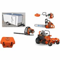 AH441 Ariens Mower Bundle - IKON XD 52 Zero Turn 350BT Blower 6X12 Enclosed Trailer