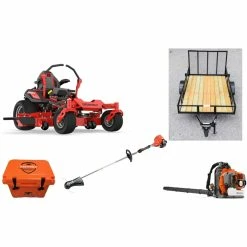 Caliber Trailer Mfg. GE420 Gravely Mower Bundle - ZT HD 60 Zero Turn 350BT Blower SRM-225 Trimmer