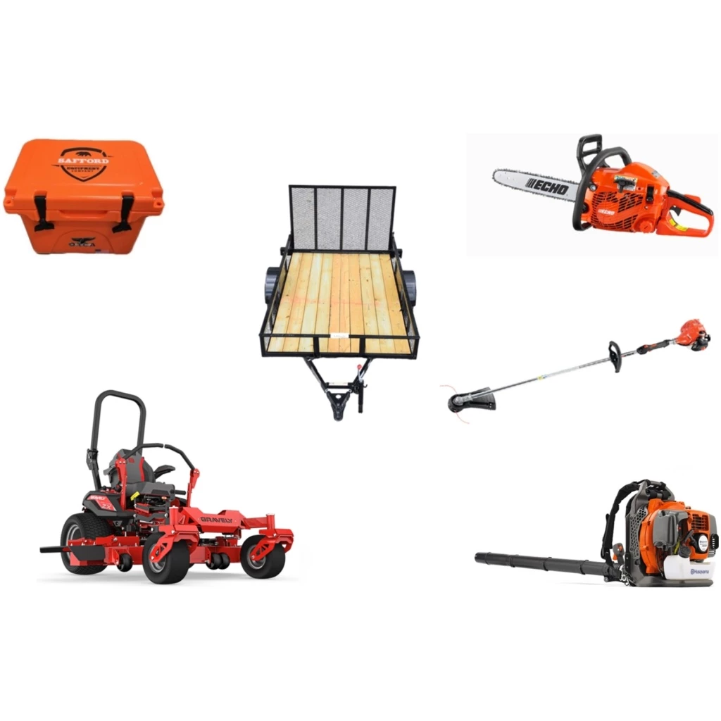 Caliber Trailer Mfg. GE571 Gravely Mower Bundle - Pro Turn ZX 48 Zero Turn 350BT Blower SRM-225 Trimmer 1 Caliber Trailer Mfg. GE571 Gravely Mower Bundle - Pro Turn ZX 48 Zero Turn 350BT Blower SRM-225 Trimmer