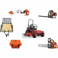 Caliber Trailer Mfg. GH624 Gravely Mower Bundle - Pro Turn 160 Zero Turn 350BT Blower 525L Trimmer
