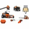 Caliber Trailer Mfg. GP1 Husqvarna Mower Bundle - Z242F Zero Turn 120 II Chainsaw 7677 Generator