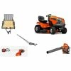 Briggs & Stratton HH104 Husqvarna Mower Bundle - YTH22V46 Lawn Tractor 125B Blower 330LK Trimmer