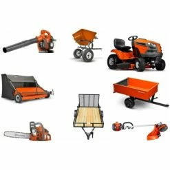 Briggs & Stratton HH109 Husqvarna Mower Bundle - YTH22V46 Lawn Tractor 125B Blower 130L Trimmer