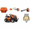 Caliber Trailer Mfg. HH202 Husqvarna Mower Bundle - TS 248XD Lawn Tractor 525BX Blower 128LD Trimmer