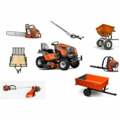 HH207 Husqvarna Mower Bundle - TS 248XD Lawn Tractor 130BT Blower 330LK Trimmer