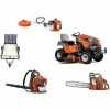 Caliber Trailer Mfg. HH209 Husqvarna Mower Bundle - TS 248XD Lawn Tractor 130BT Blower 128LD Trimmer