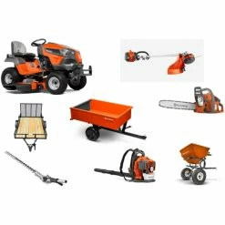 HH211 Husqvarna Mower Bundle - TS 248XD Lawn Tractor 130BT Blower 330LK Trimmer