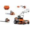 HH4130 Husqvarna Mower Bundle - Z248F Zero Turn 350BT Blower MU80X10AR Trailer