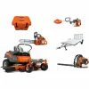 HH4133 Husqvarna Mower Bundle - Z254F Zero Turn 350BT Blower MU80X10AR Trailer