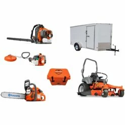 Cynergy Cargo LLC HH4163 Husqvarna Mower Bundle - MZ 61 Zero Turn 350BT Blower 128LD Trimmer