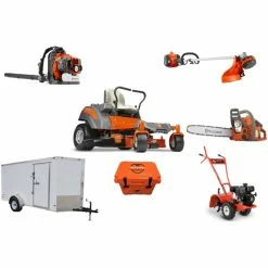 Cynergy Cargo LLC HH4171 Husqvarna Mower Bundle - Z242F Zero Turn 150BT Blower 130L Trimmer