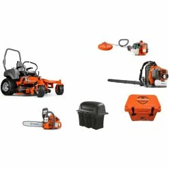 HH4186 Husqvarna Mower Bundle - MZ 54 Zero Turn 350BT Blower 128LD Trimmer