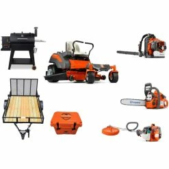 Caliber Trailer Mfg. HH4204 Husqvarna Mower Bundle - Z248F Zero Turn 150BT Blower 128LD Trimmer