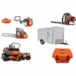 Cynergy Cargo LLC HH4236 Husqvarna Mower Bundle - Z254F Zero Turn 150BT Blower 128LD Trimmer