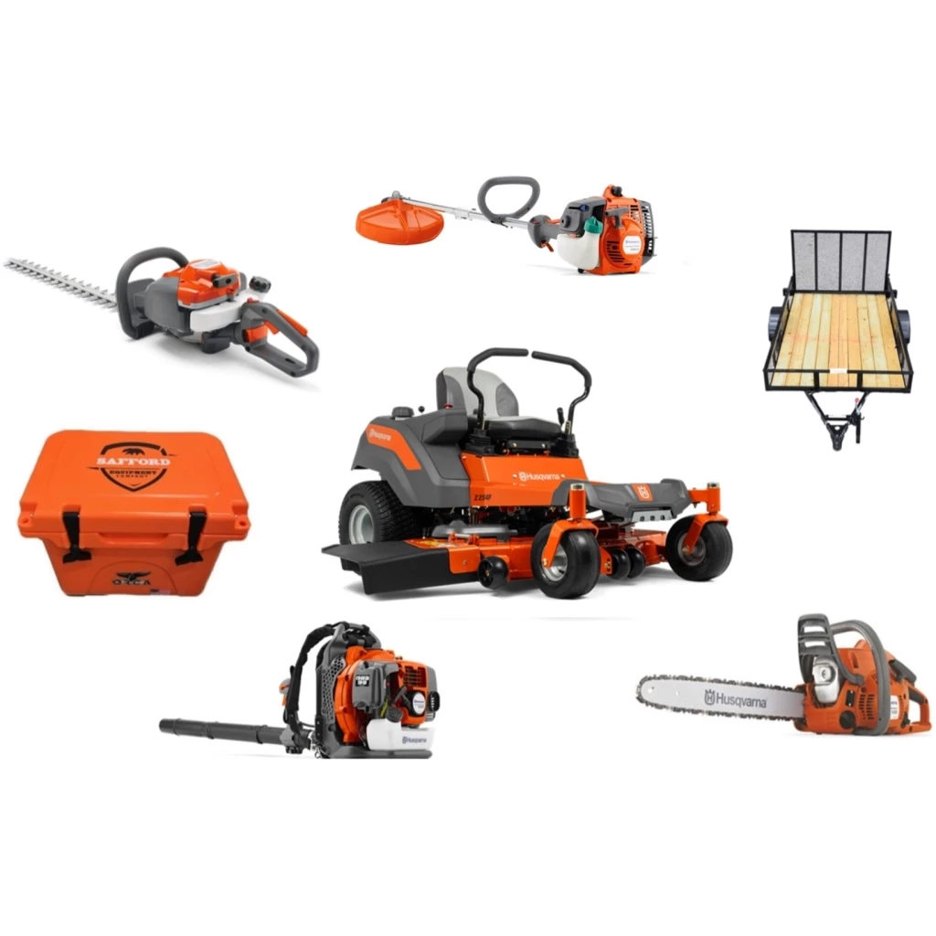Caliber Trailer Mfg. HH4238 Husqvarna Mower Bundle - Z254F Zero Turn 122HD60 Hedge Trimmer 150BT Blower 1 Caliber Trailer Mfg. HH4238 Husqvarna Mower Bundle - Z254F Zero Turn 122HD60 Hedge Trimmer 150BT Blower