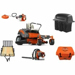 Caliber Trailer Mfg. HH432 Husqvarna Mower Bundle - Z248F Zero Turn 150BT Blower 128LD Trimmer