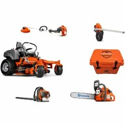 Echo HH442 Husqvarna Mower Bundle - MZ 54 Zero Turn 350BT Blower 525LK Trimmer