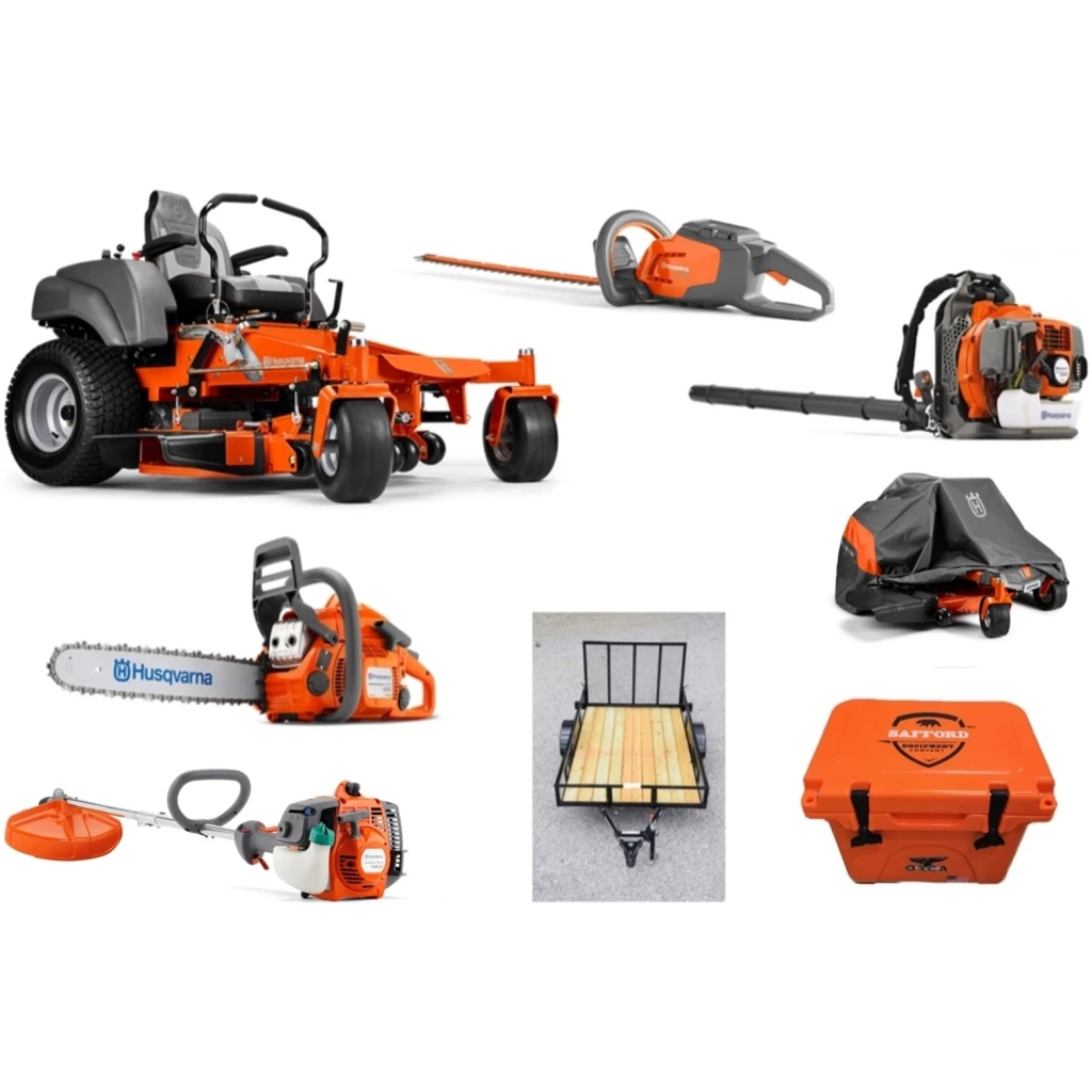 Caliber Trailer Mfg. HH451 Husqvarna Mower Bundle - MZ 54 Zero Turn 350BT Blower 128LD Trimmer 1 Caliber Trailer Mfg. HH451 Husqvarna Mower Bundle - MZ 54 Zero Turn 350BT Blower 128LD Trimmer