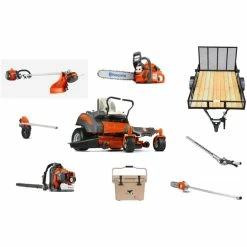 Caliber Trailer Mfg. HH452 Husqvarna Mower Bundle - Z248F Zero Turn 150BT Blower 330LK Trimmer