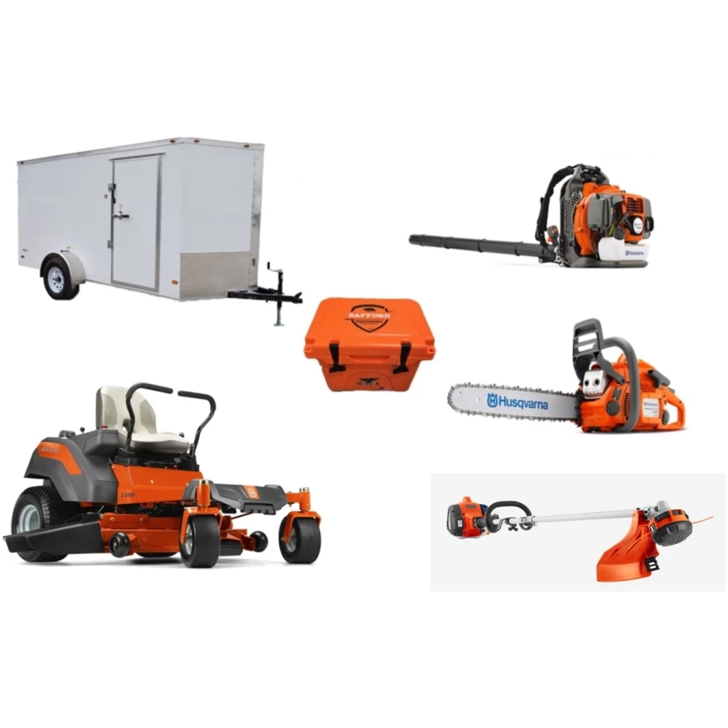 Cynergy Cargo LLC HH455 Husqvarna Mower Bundle - Z248F Zero Turn 350BT Blower 6x12 Enclosed Trailer 1 Cynergy Cargo LLC HH455 Husqvarna Mower Bundle - Z248F Zero Turn 350BT Blower 6x12 Enclosed Trailer