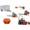 Cynergy Cargo LLC HH469 Husqvarna Mower Bundle - MZ 61 Zero Turn 350BT Blower 7x12 Enclosed Trailer