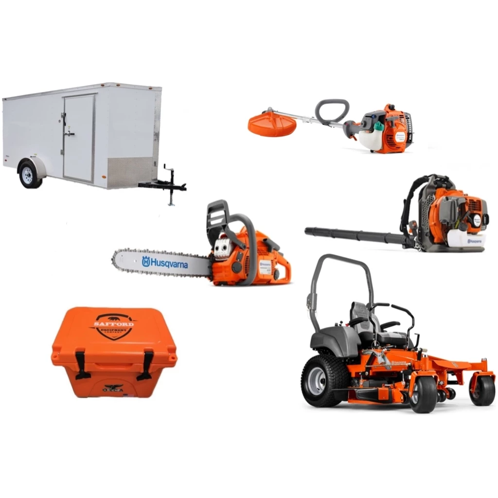 Cynergy Cargo LLC HH469 Husqvarna Mower Bundle - MZ 61 Zero Turn 350BT Blower 7x12 Enclosed Trailer 1 Cynergy Cargo LLC HH469 Husqvarna Mower Bundle - MZ 61 Zero Turn 350BT Blower 7x12 Enclosed Trailer