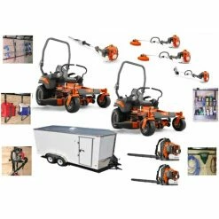 Cynergy Cargo LLC HH506 The Landscaper - Husqvarna Z454 Zero Turn Mower Bundle