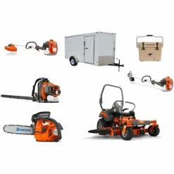 Cynergy Cargo LLC HH520 Husqvarna Mower Bundle - Z460 Zero Turn 350BT Blower 7x12 Enclosed Trailer