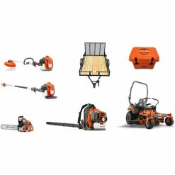 Caliber Trailer Mfg. HH521 Husqvarna Mower Bundle - Z454 Zero Turn 350BT Blower 550 XP Chainsaw