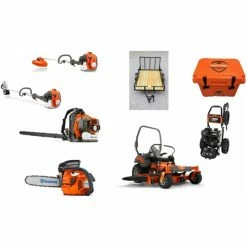 Caliber Trailer Mfg. HH525 Husqvarna Mower Bundle - Z454 Zero Turn 350BT Blower 525L Trimmer
