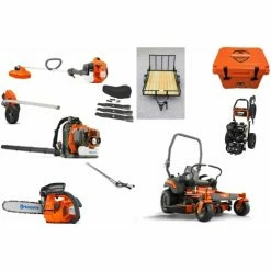 Caliber Trailer Mfg. HH527 Husqvarna Mower Bundle - Z454 Zero Turn 350BT Blower 525LK Trimmer