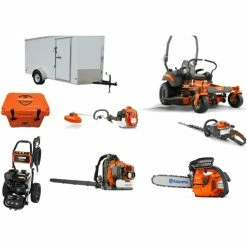 Cynergy Cargo LLC HH541 Husqvarna Mower Bundle - Z460 Zero Turn 350BT Blower 7x12 Enclosed Trailer