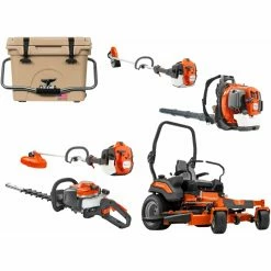 HH583 Husqvarna Mower Bundle - Z454XS Zero Turn 560BTS Blower 525L Trimmer