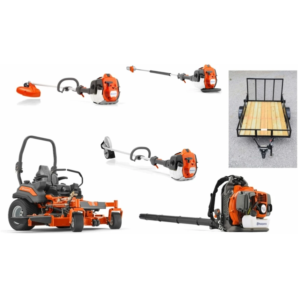 Caliber Trailer Mfg. HH600 Hook Up And Haul Bundle - Husqvarna Z554L Zero Turn Mower Bundle 1 Caliber Trailer Mfg. HH600 Hook Up And Haul Bundle - Husqvarna Z554L Zero Turn Mower Bundle