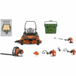 Caliber Trailer Mfg. HH706 Husqvarna Mower Bundle - Z560X Zero Turn 350BT Blower 525L Trimmer