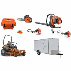Cynergy Cargo LLC HH734 Husqvarna Mower Bundle - Z554X Zero Turn 560BTS Blower 6x12 Enclosed Trailer