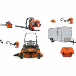 Cynergy Cargo LLC HH735 Husqvarna Mower Bundle - Z560X Zero Turn 560BTS Blower 7x12 Enclosed Trailer