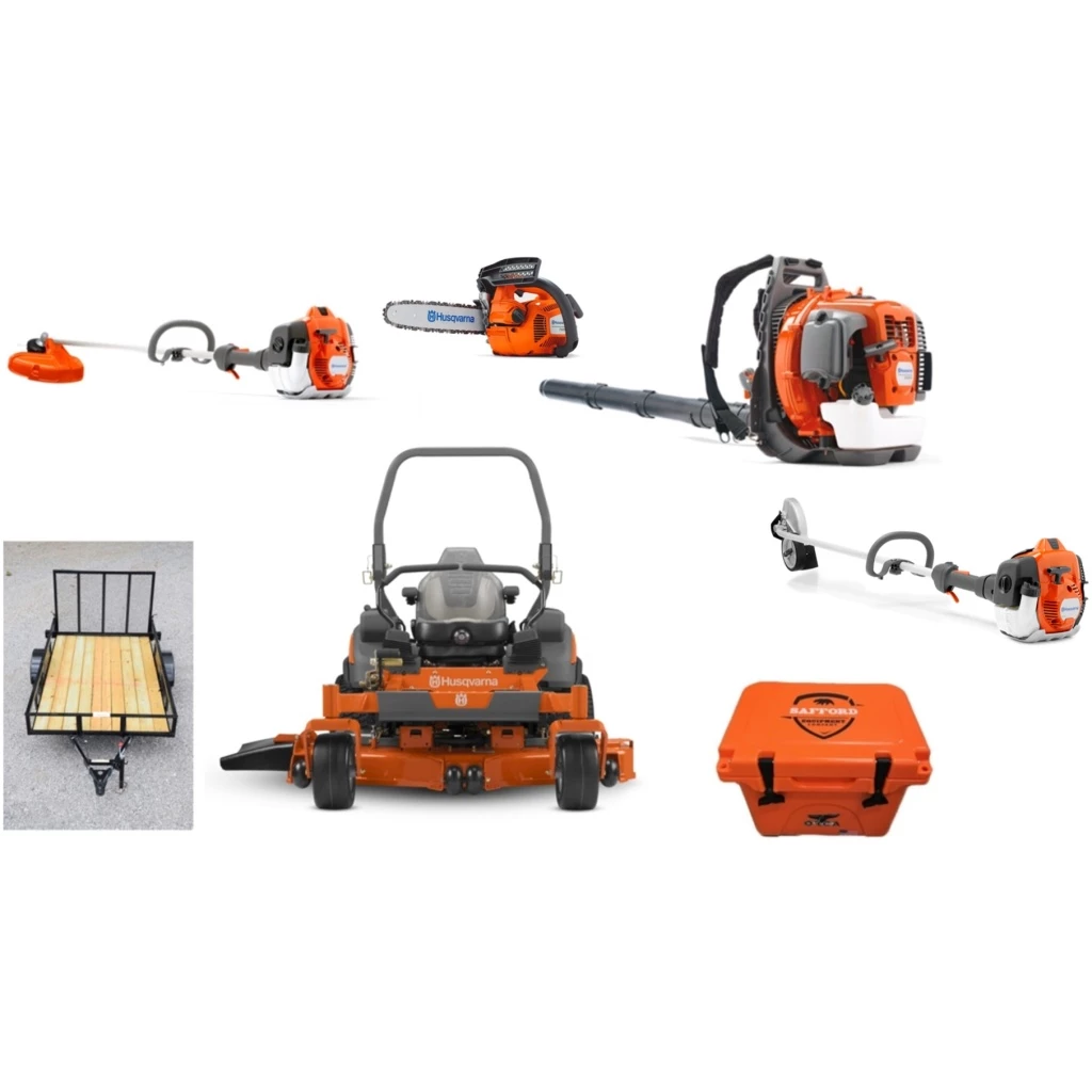 Caliber Trailer Mfg. HH743 Husqvarna Mower Bundle - Z560X Zero Turn 560BTS Blower 525LS Trimmer 1 Caliber Trailer Mfg. HH743 Husqvarna Mower Bundle - Z560X Zero Turn 560BTS Blower 525LS Trimmer