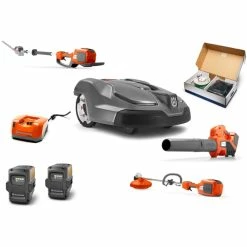HH819 Husqvarna Mower Bundle - 430XH Automower 520iLX Trimmer 436LiB Blower