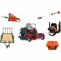 Caliber Trailer Mfg. TE314 Toro Mower Bundle - SS5000 TimeCutter Zero Turn PB-265LN Blower SRM-225 Trimmer