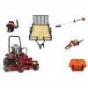 Caliber Trailer Mfg. TE557 Toro Mower Bundle - Titan HD 2000 Zero Turn PB-580T Blower SRM-225 Trimmer