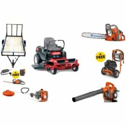 Caliber Trailer Mfg. TH4139 Toro Mower Bundle - MX4200 Zero Turn 125B Blower 129L Trimmer