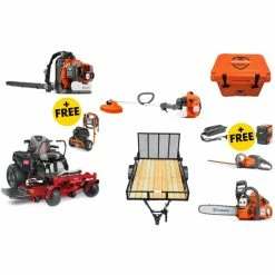 Caliber Trailer Mfg. TH4188 Toro Mower Bundle - TimeCutter HD 48 Zero Turn 150BT Blower 322L Trimmer