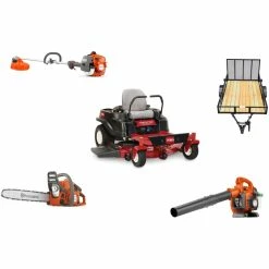 Caliber Trailer Mfg. TH4233 Toro Mower Bundle - MX5000 Zero Turn 325L Trimmer 120 II Chainsaw