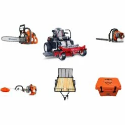 Caliber Trailer Mfg. TH4234 Toro Mower Bundle - MX5075 Zero Turn 150BT Blower 130 Chainsaw
