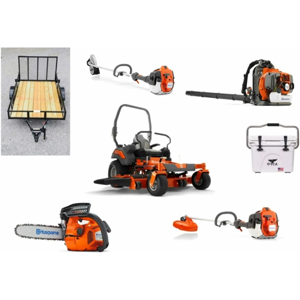 Caliber Trailer Mfg. HH508 Husqvarna Mower Bundle - Z460 Zero Turn 350BT Blower 525L Trimmer 1 Caliber Trailer Mfg. HH508 Husqvarna Mower Bundle - Z460 Zero Turn 350BT Blower 525L Trimmer