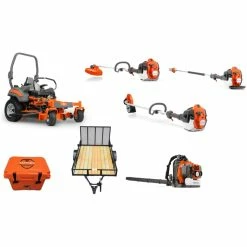 Caliber Trailer Mfg. HH553 Husqvarna Mower Bundle - Z548 Zero Turn 350BT Blower 525L Trimmer