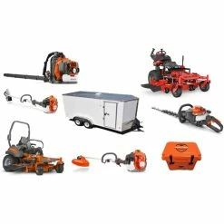 Cynergy Cargo LLC HH718 Husqvarna Mower Bundle - Z554X Zero Turn Pro Walk 36 Hydro Walk Behind 7x16 Enclosed Trailer